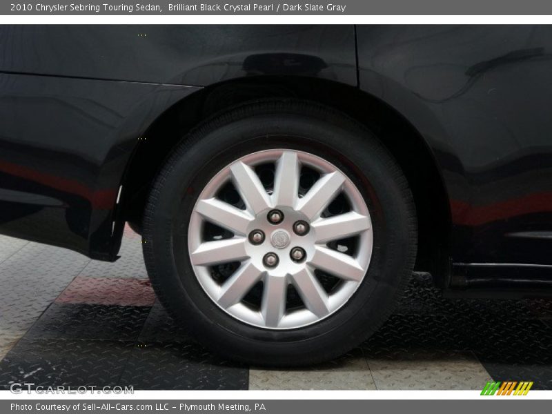 Brilliant Black Crystal Pearl / Dark Slate Gray 2010 Chrysler Sebring Touring Sedan