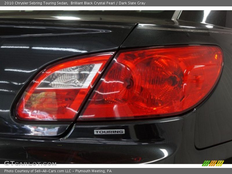 Brilliant Black Crystal Pearl / Dark Slate Gray 2010 Chrysler Sebring Touring Sedan