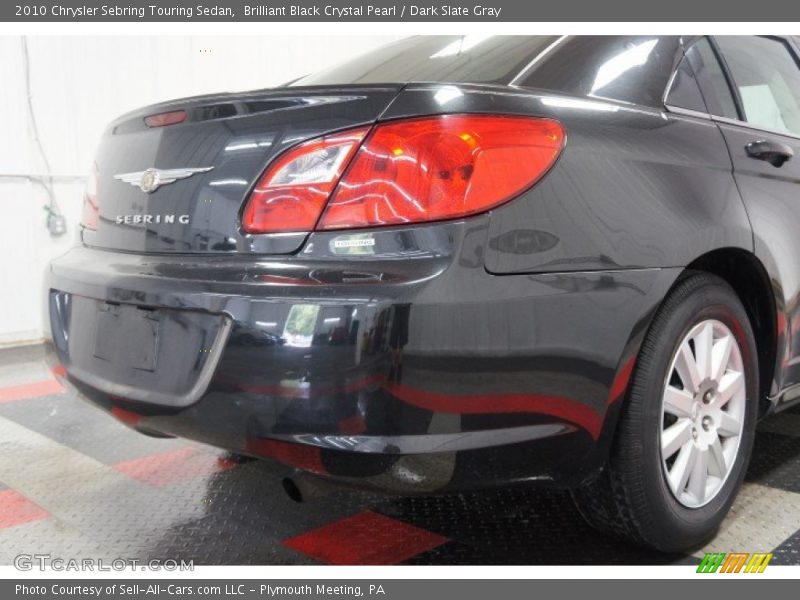 Brilliant Black Crystal Pearl / Dark Slate Gray 2010 Chrysler Sebring Touring Sedan