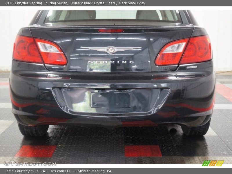 Brilliant Black Crystal Pearl / Dark Slate Gray 2010 Chrysler Sebring Touring Sedan