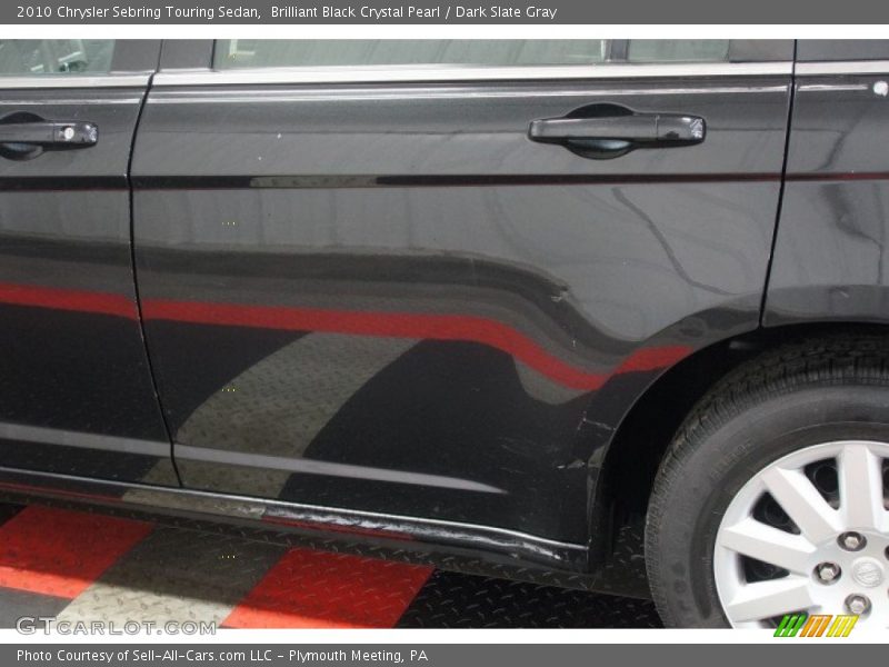Brilliant Black Crystal Pearl / Dark Slate Gray 2010 Chrysler Sebring Touring Sedan