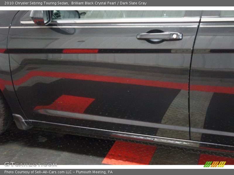 Brilliant Black Crystal Pearl / Dark Slate Gray 2010 Chrysler Sebring Touring Sedan