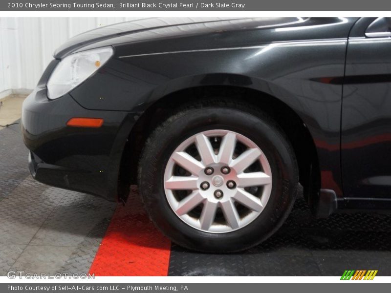 Brilliant Black Crystal Pearl / Dark Slate Gray 2010 Chrysler Sebring Touring Sedan