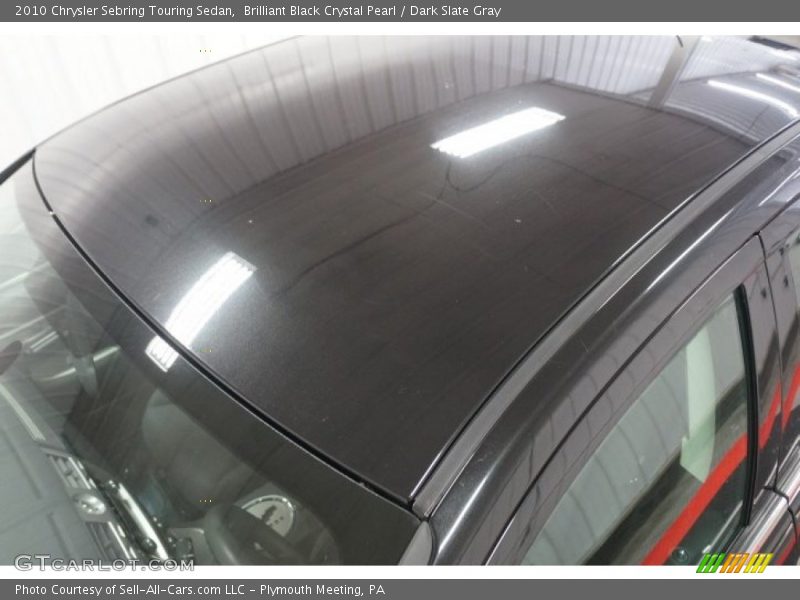 Brilliant Black Crystal Pearl / Dark Slate Gray 2010 Chrysler Sebring Touring Sedan