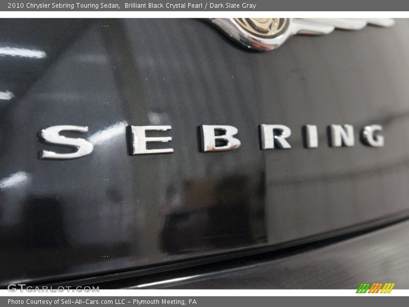 Brilliant Black Crystal Pearl / Dark Slate Gray 2010 Chrysler Sebring Touring Sedan