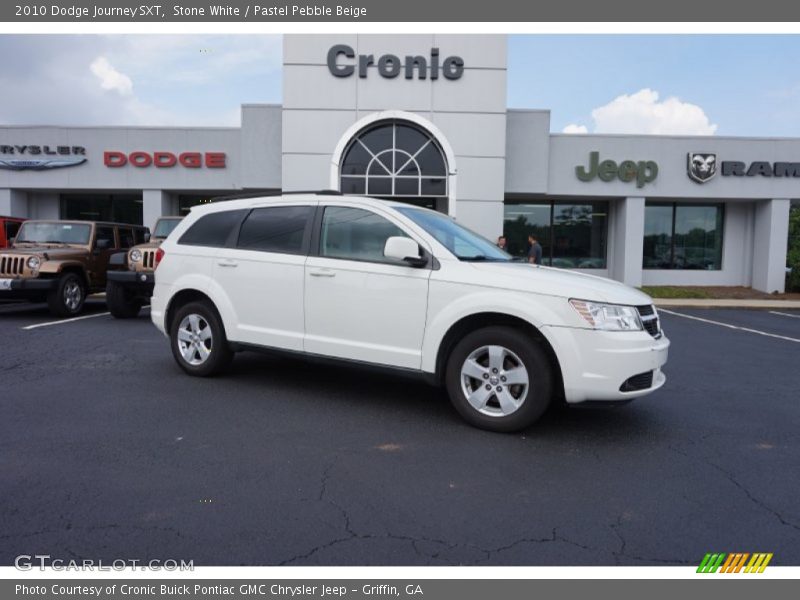 Stone White / Pastel Pebble Beige 2010 Dodge Journey SXT