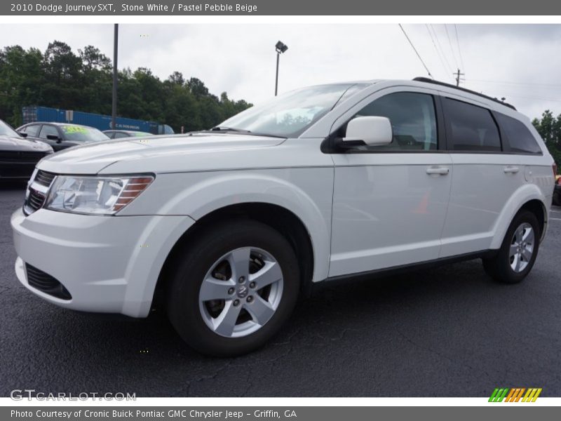 Stone White / Pastel Pebble Beige 2010 Dodge Journey SXT