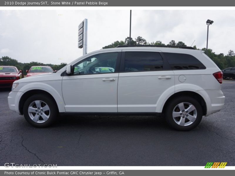 Stone White / Pastel Pebble Beige 2010 Dodge Journey SXT