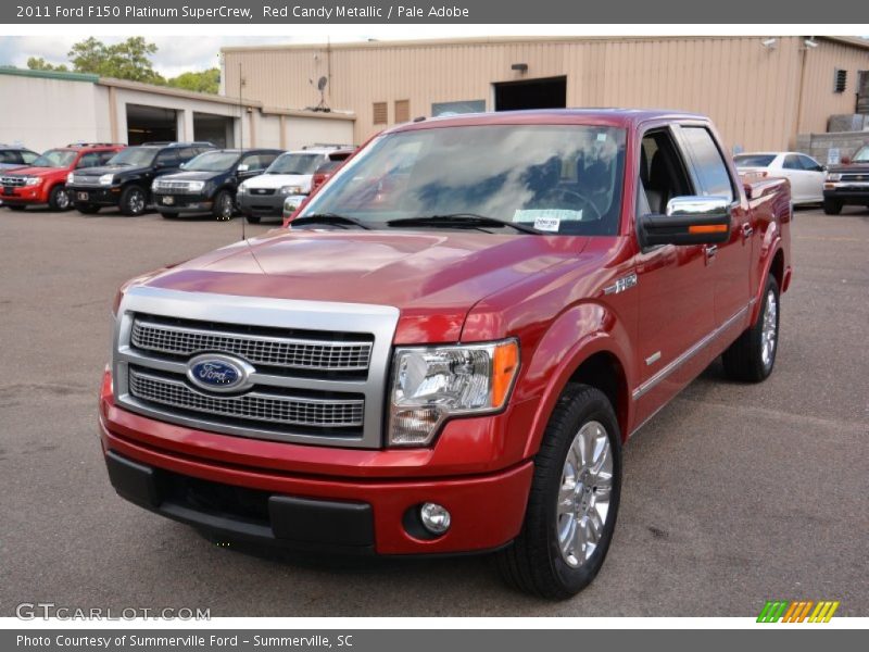 Red Candy Metallic / Pale Adobe 2011 Ford F150 Platinum SuperCrew