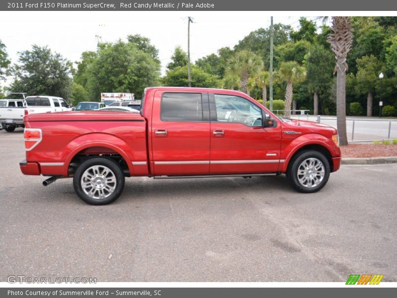 Red Candy Metallic / Pale Adobe 2011 Ford F150 Platinum SuperCrew