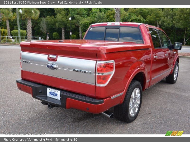 Red Candy Metallic / Pale Adobe 2011 Ford F150 Platinum SuperCrew