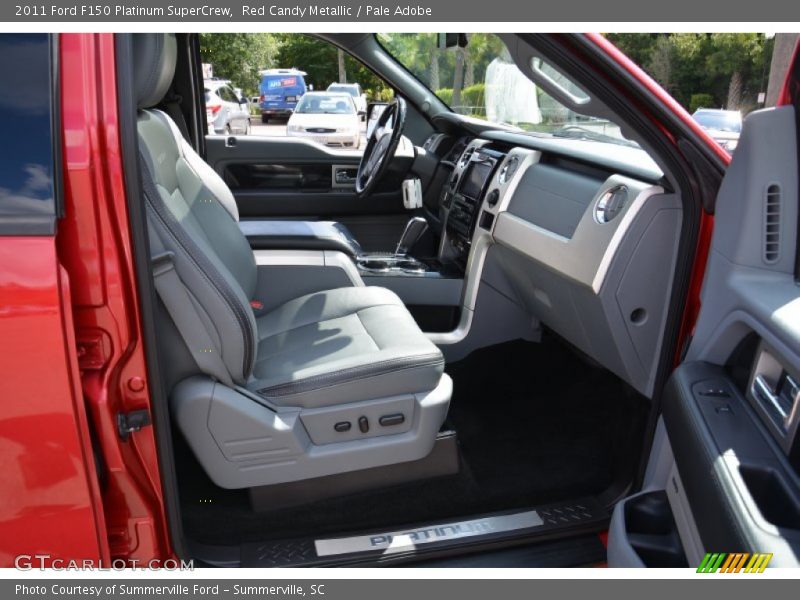 Red Candy Metallic / Pale Adobe 2011 Ford F150 Platinum SuperCrew
