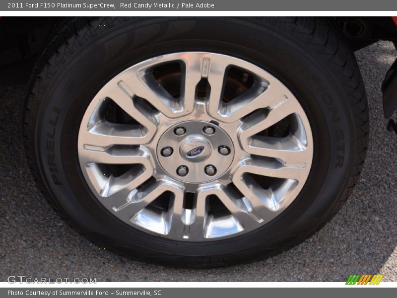 Red Candy Metallic / Pale Adobe 2011 Ford F150 Platinum SuperCrew