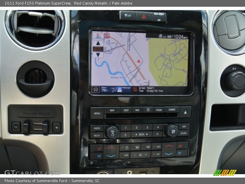 Red Candy Metallic / Pale Adobe 2011 Ford F150 Platinum SuperCrew