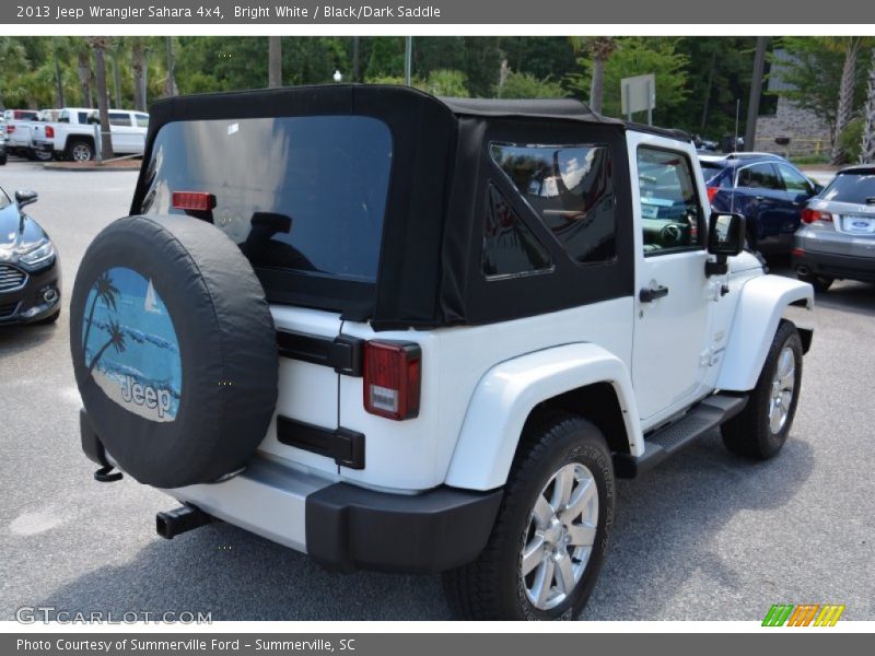 Bright White / Black/Dark Saddle 2013 Jeep Wrangler Sahara 4x4