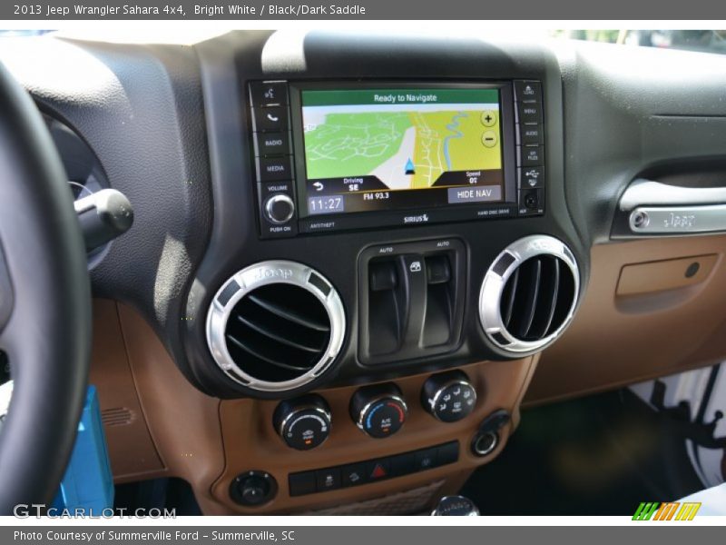Bright White / Black/Dark Saddle 2013 Jeep Wrangler Sahara 4x4