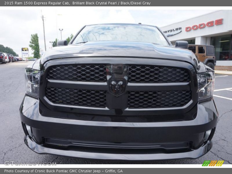 Brilliant Black Crystal Pearl / Black/Diesel Gray 2015 Ram 1500 Express Regular Cab