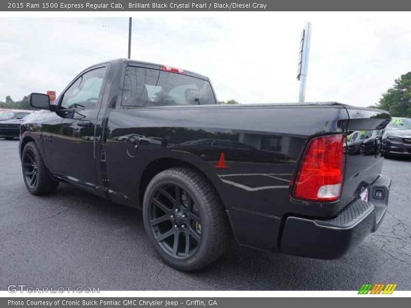 Brilliant Black Crystal Pearl / Black/Diesel Gray 2015 Ram 1500 Express Regular Cab