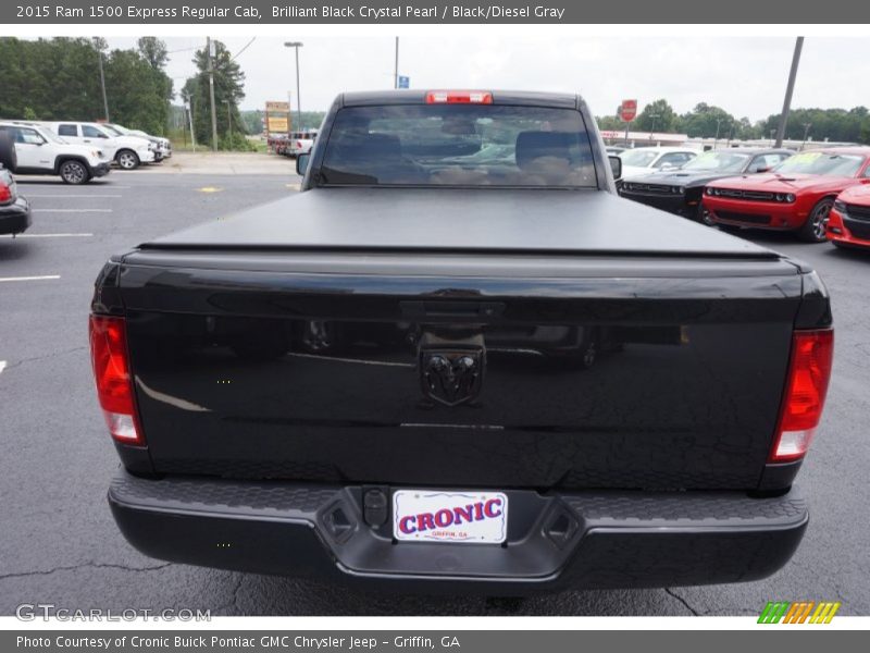 Brilliant Black Crystal Pearl / Black/Diesel Gray 2015 Ram 1500 Express Regular Cab