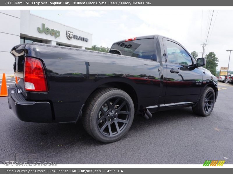 Brilliant Black Crystal Pearl / Black/Diesel Gray 2015 Ram 1500 Express Regular Cab