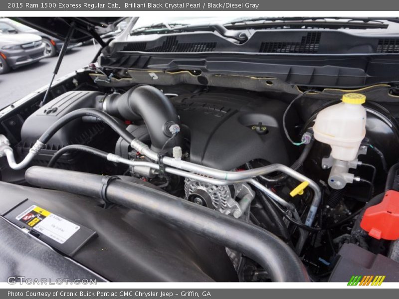 Brilliant Black Crystal Pearl / Black/Diesel Gray 2015 Ram 1500 Express Regular Cab