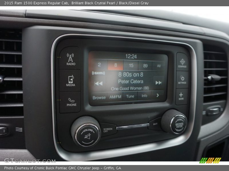 Brilliant Black Crystal Pearl / Black/Diesel Gray 2015 Ram 1500 Express Regular Cab