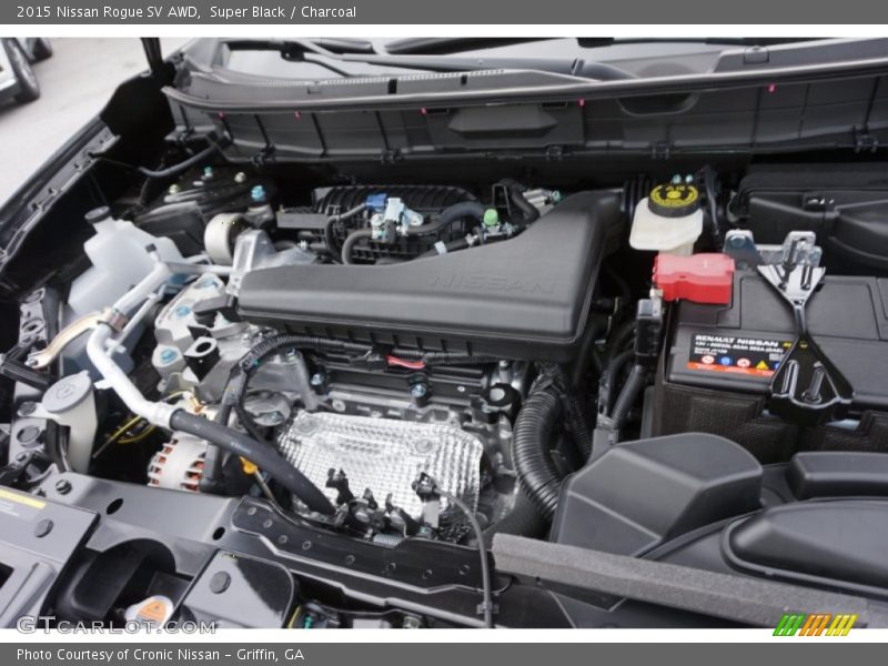 Super Black / Charcoal 2015 Nissan Rogue SV AWD
