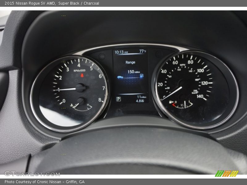 Super Black / Charcoal 2015 Nissan Rogue SV AWD