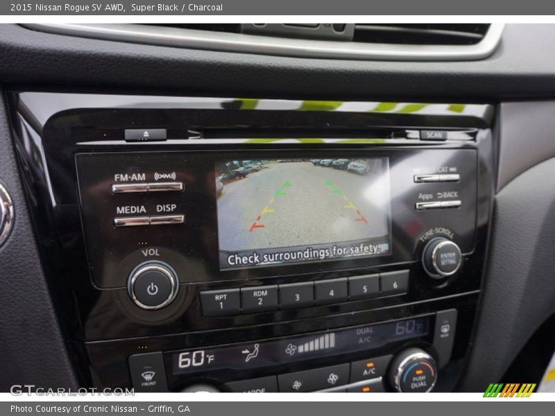 Super Black / Charcoal 2015 Nissan Rogue SV AWD