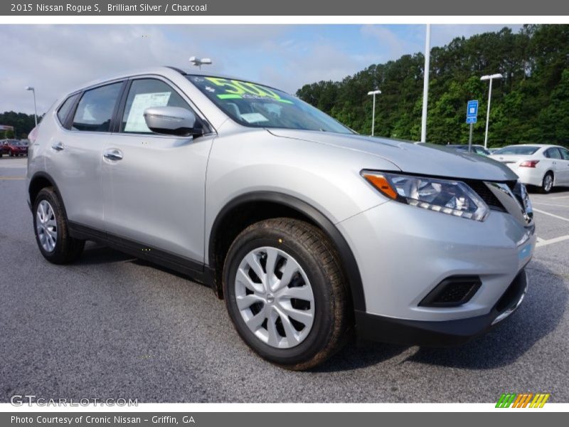 Brilliant Silver / Charcoal 2015 Nissan Rogue S
