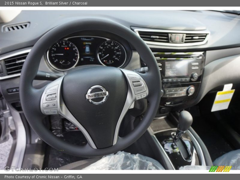 Brilliant Silver / Charcoal 2015 Nissan Rogue S