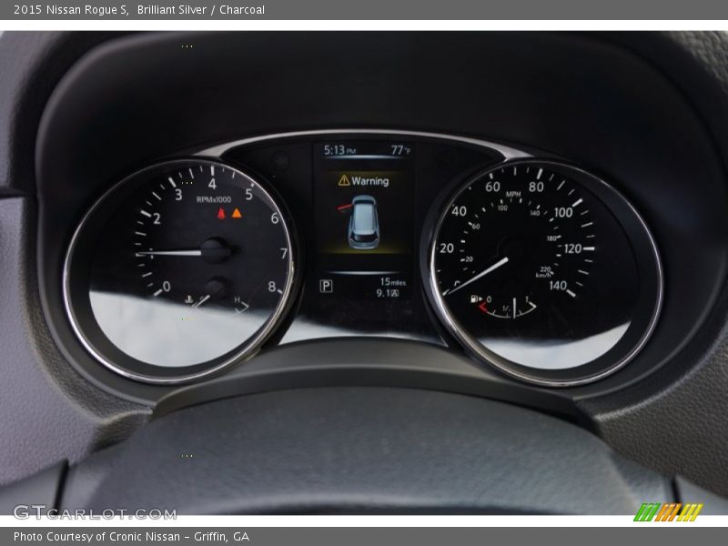 Brilliant Silver / Charcoal 2015 Nissan Rogue S
