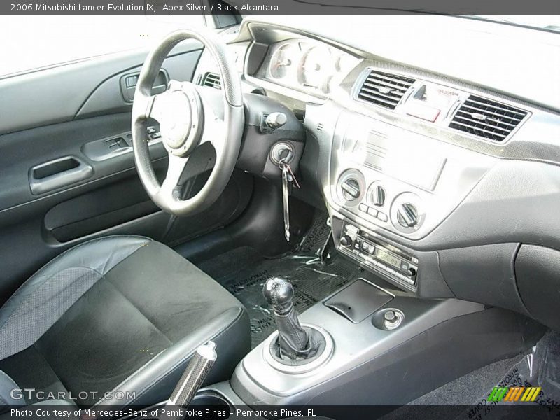 Apex Silver / Black Alcantara 2006 Mitsubishi Lancer Evolution IX