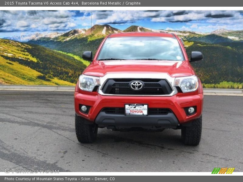 Barcelona Red Metallic / Graphite 2015 Toyota Tacoma V6 Access Cab 4x4