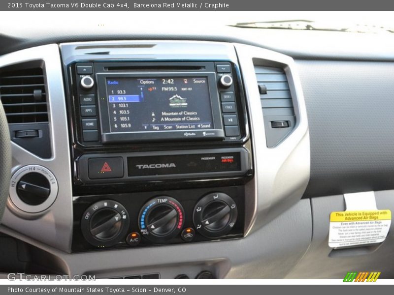 Barcelona Red Metallic / Graphite 2015 Toyota Tacoma V6 Double Cab 4x4
