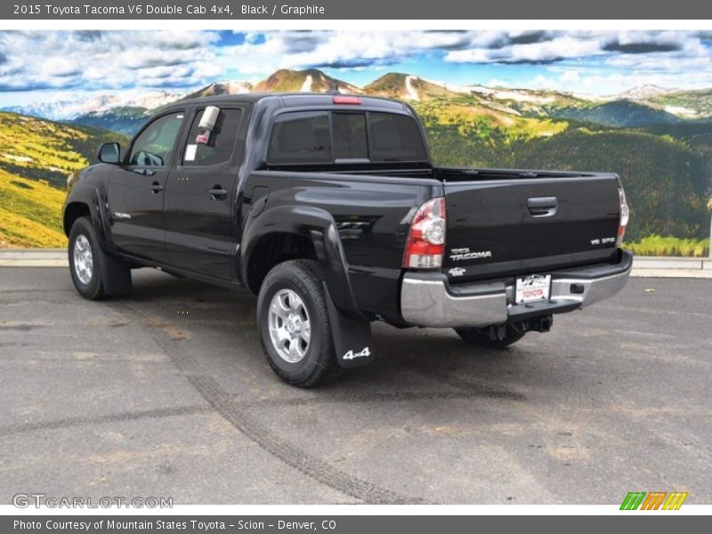 Black / Graphite 2015 Toyota Tacoma V6 Double Cab 4x4