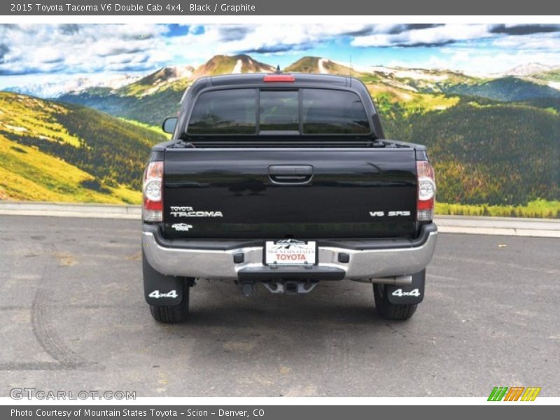 Black / Graphite 2015 Toyota Tacoma V6 Double Cab 4x4