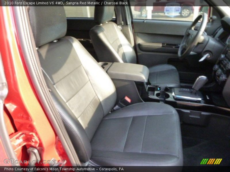 Sangria Red Metallic / Charcoal Black 2010 Ford Escape Limited V6 4WD