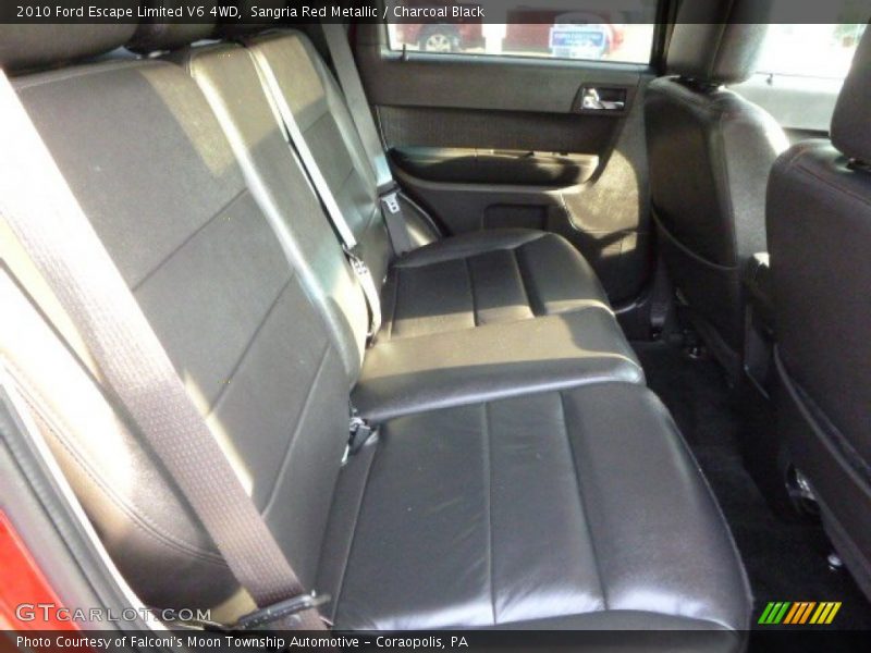 Sangria Red Metallic / Charcoal Black 2010 Ford Escape Limited V6 4WD