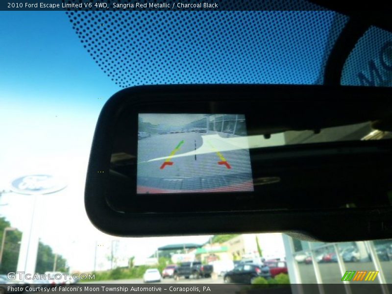 Sangria Red Metallic / Charcoal Black 2010 Ford Escape Limited V6 4WD