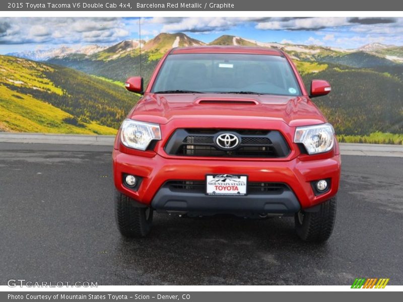 Barcelona Red Metallic / Graphite 2015 Toyota Tacoma V6 Double Cab 4x4