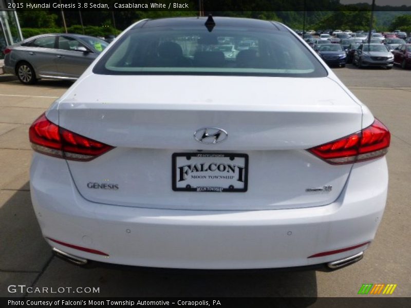 Casablanca White / Black 2015 Hyundai Genesis 3.8 Sedan