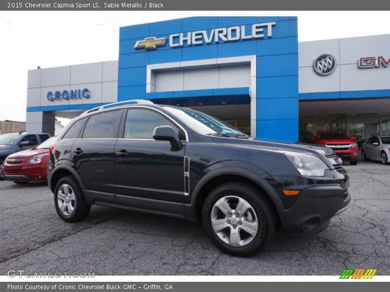 Sable Metallic / Black 2015 Chevrolet Captiva Sport LS
