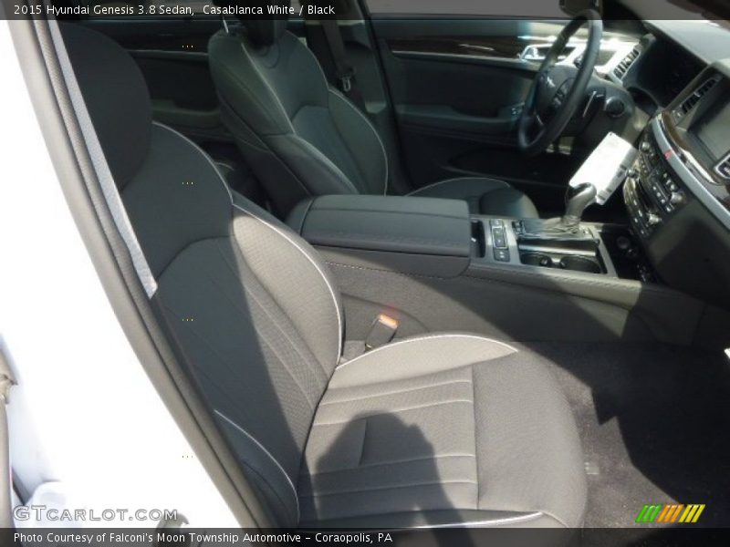 Casablanca White / Black 2015 Hyundai Genesis 3.8 Sedan