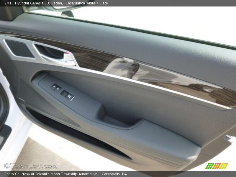 Casablanca White / Black 2015 Hyundai Genesis 3.8 Sedan