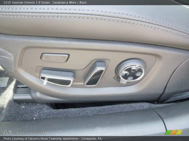 Casablanca White / Black 2015 Hyundai Genesis 3.8 Sedan