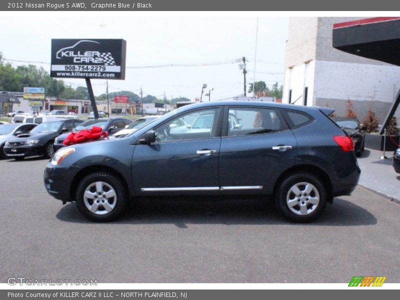 Graphite Blue / Black 2012 Nissan Rogue S AWD