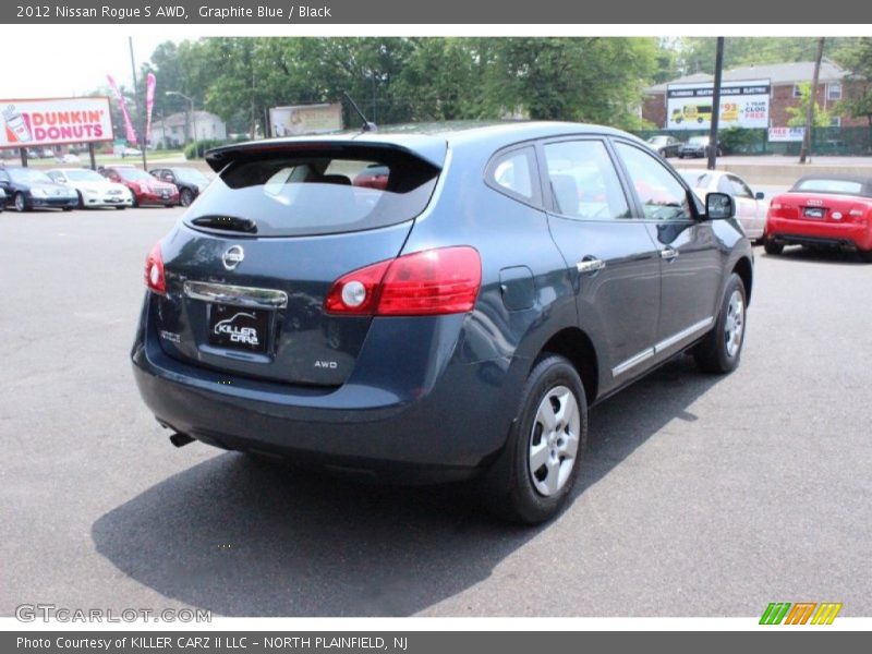 Graphite Blue / Black 2012 Nissan Rogue S AWD