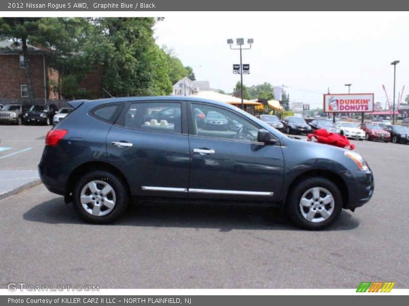 Graphite Blue / Black 2012 Nissan Rogue S AWD
