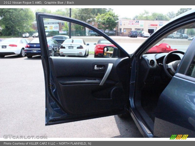 Graphite Blue / Black 2012 Nissan Rogue S AWD